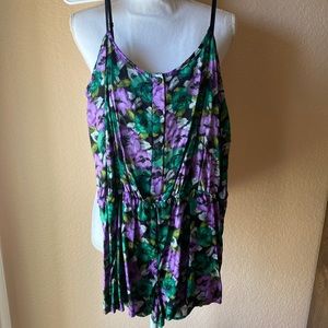 Urban Outfitters - Multi Colored Floral Romper - Size L